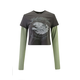 Ed Hardy Majica Hellcat temno siva