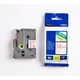 Pisalni trak Brother TZe232 12mm white/red 8m, P-t 200, 210E, 1290, 1290DT