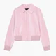 Cropp - Bajkerska jakna od veštačke kože - pastelno pink