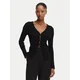 Calvin Klein Pletena jopica LV047G317G Črna Classic Fit