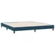 Vidaxl posteljni okvir brez vzmetnice temno modra 180x220 cm žamet