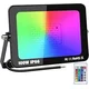 RIGIDON zunanji RGB LED reflektor 100 W z daljinskim upravljalnikom