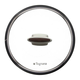 TOGNANA Pokrov Pearlbrown 28cm/steklo, inox