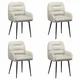 vidaXL vidaXL Jedilni stoli 4 pcs Žamet Krem 59 x 59,5 x 90 cm, (5000296649)