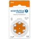 Baterije Za Slušne Aparate Everactive - Ultrasonic, Tip 13, 6 Kos