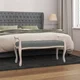 Klupa tamnosiva 110x45x60 cm od tkanine
