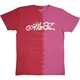 Gorillaz Two-Tone Brush Logo (Wash Collection) Red XL Majica