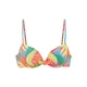 s.Oliver Bikini zgornji del svetlo modra / rumena / zelena / korala