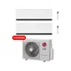 LG klimatska naprava z montažo dvojček Deluxe AI AIR MU2R17.U13 + H12S1DA + H09S1DA, 4,7kW