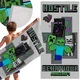 sarcia.eu Minecraft Siv, HITRO SUŠEČA brisača za plažo, kopalna ZA FANTKA, 100% BOMBAŽ 70x140 cm OEKO-TEX