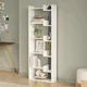 HANAH HOME Polica za knjige Palermo White Anthracite