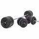 Gymstick komplet uteži s palico Vinyl Barbell & Dumbbell set, 60kg