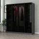 Hanah home Ormar Kale 180x210x52cm Crni