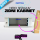 Kabinet zidni 4U 600x450 DATEH sestavljiv, siv