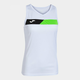 COURT SLEEVELESS SHIRT WHITE FLUOR GREEN BLACK L