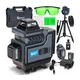 GEKO G03321 360° zeleni križni laser + stojalo
