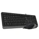 A4 TECH USB US tastatura + USB miš F1010 FSTYLER sivi set