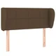 Vidaxl vidaXL Vzglavje s krilci temno rjavo 93x23x78/88 cm blago
