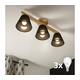 Brilagi - LED  Plafonski luster ANTHONY 3xE14/40W/230V hrast/crna