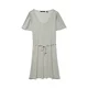 VERO MODA Obleka VMGINA ecru/temno siva