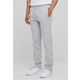 Light asphalt sweatpants with buttons