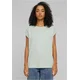 Womens T-Shirt Extended Shoulder Tee - mint