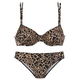 LASCANA Bikini bež/črna