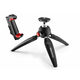 Manfrotto PIXI Evo namizno stojalo 2 segmentno (MTPIXIEVO-BK) + Pixi nosilec za pametni telefon (MCPIXI), črn