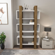 Hanah Home Polica za knjige Reina, 80x150x29.5 cm, Orah-bela