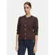 Morgan Pletena jopica 262-MKNOT Temno rjava Regular Fit