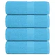 Vidaxl Pralne brisače FROGN 4 kosi turkizne 30x30 cm 360 g/m2