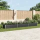 Povišena vrtna gredica pocinčani čelik 480x80x45 cm antracit