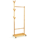 Blumfeldt Vješalica s policom, stalak za odjeću, 57,5 ??× 173 cm, asimetrični dizajn, bambus
