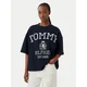 Tommy Hilfiger Majica Varsity WW0WW50940 Mornarsko modra Relaxed Fit