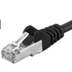 PREMIUMCORD Povezovalni kabel CAT6a S-FTP, RJ45-RJ45, AWG 26/7 7m črn
