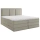 MID.YOU POSTELJA BOXSPRING 200 cm x 220 cm , les, tekstil, leseni material umazano rjava