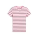 Tommy Jeans Majica ESSENTIAL roza / črna / bela