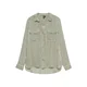 VERO MODA Bluza VMBUMPY oliva / bela