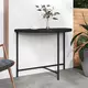 Vrtni stol crni 100 x 50 x 75 cm od poliratana