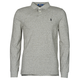 Polo Ralph Lauren Polo majice dugih rukava POLO AJUSTE DROIT EN COTON BASIC MESH LOGO PONY PLAYER Siva