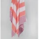 Lessentiel Maison Peškir za plažu 100x180cm Bordo-Beli