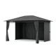 Blumfeldt Gazebo Mondo 3x4 s kovinskim okvirjem in 4 stranskimi stenami