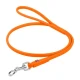 WAUDOG Okrogel usnjen povodec oranžna 183cm, Oranžna 10 mm