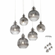 Redo 01-2069 - Luster na sajli PLUMEN 6xE14/42W/230V siva