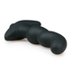 Silikonski analni vibrator, črn