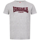 LONSDALE Majica temno rjava/pegasto siva