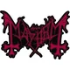 Mayhem Logo Cut Out Našitek za šivanje