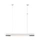 shumee Moderna bela linearna viseča/stropna svetilka 80 cm s spremenljivo barvo LED 32W CALI Light Prestige