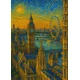 Londonski plakat v slogu Van Gogha 30x40 cm