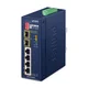 Planet IP40 Industrial 4-Port 10/100BASE-TX 802.3at PoE + 2-Port 1000BASE-X SFP Ring Ethernet Switch
